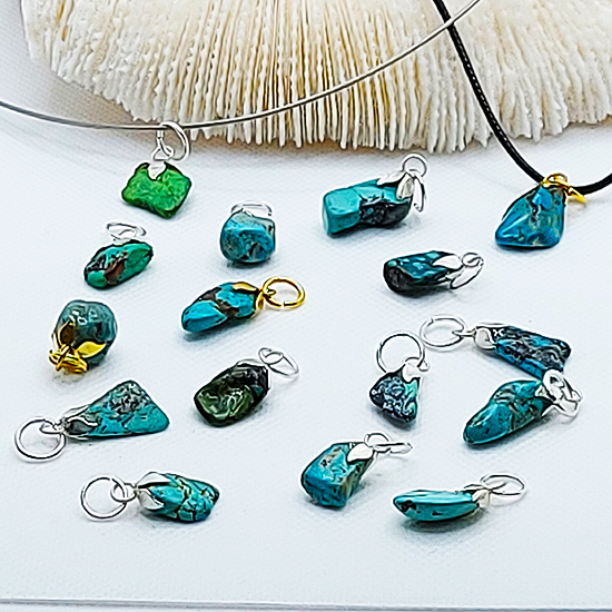 Висулки Зодиакални Камъни от Естествен Тюркоаз